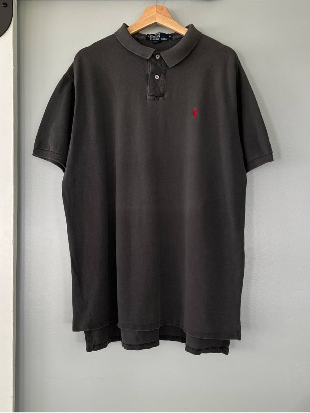 Vintage Polo Ralph Lauren Shirt Men’s XL Short Sleeve Dark Gray Polo Made in USA